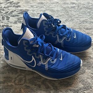 Nike Blue and White Athletic Shoes
